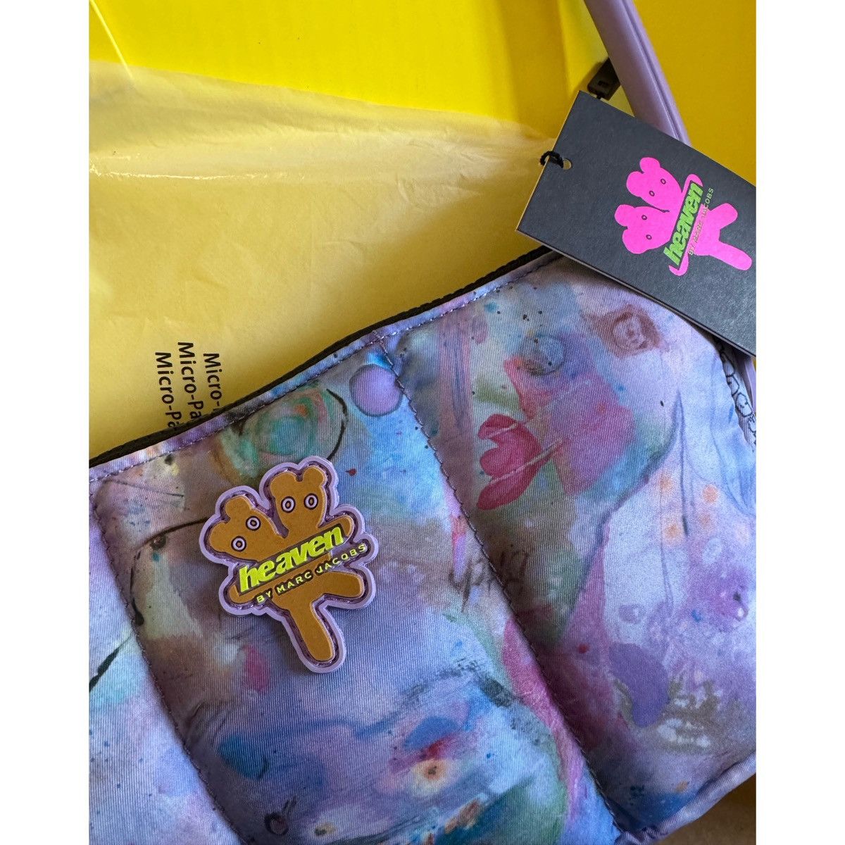Heaven by Marc Jacobs MARC JACOBS PURPLE ALL OVER PRINT BAG CLAIRE BARROW ARTWORK Size ONE SIZE - 6 Thumbnail
