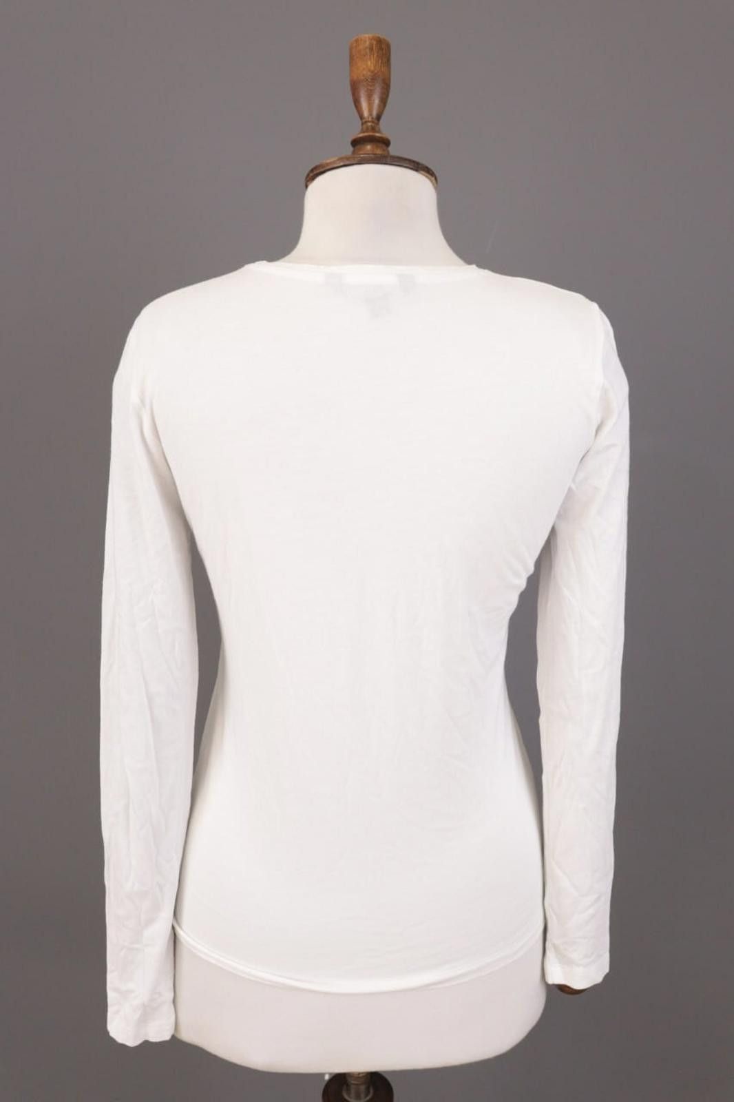 Lauren Ralph Lauren Lauren Ralph Lauren White Stretch Big Logo Top Shirt Size S Size S / US 4 / IT 40 - 9 Thumbnail