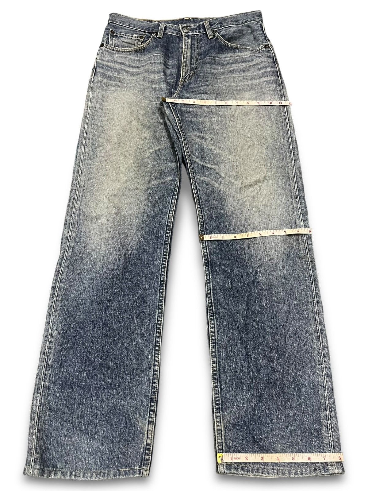 Levi's Vintage 90s Levis 502 Light Wash Distressed Baggy Jeans Size US 32 / EU 48 - 12 Thumbnail