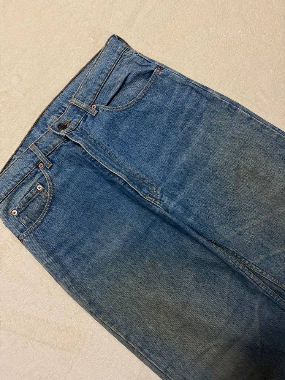 Levi's THRASHED Vintage 2000s Levi’s 515 Rusty Dirty Blue Denim Size US 32 / EU 48 - 6 Thumbnail