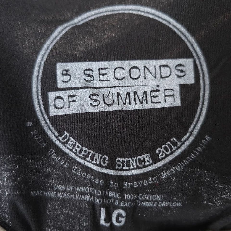Vintage VINTAGE 5 Seconds Of Summer Shirt Womens Large Black 5SOS Ringer Tee Made In USA Size S / US 4 / IT 40 - 6 Thumbnail
