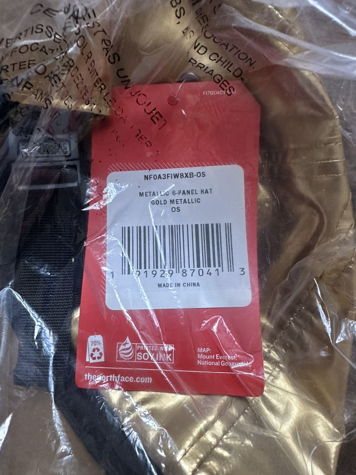 Supreme × The North Face Supreme x TNF The North Face Metallic 6 Panel Hat SS18 Size ONE SIZE - 4 Thumbnail