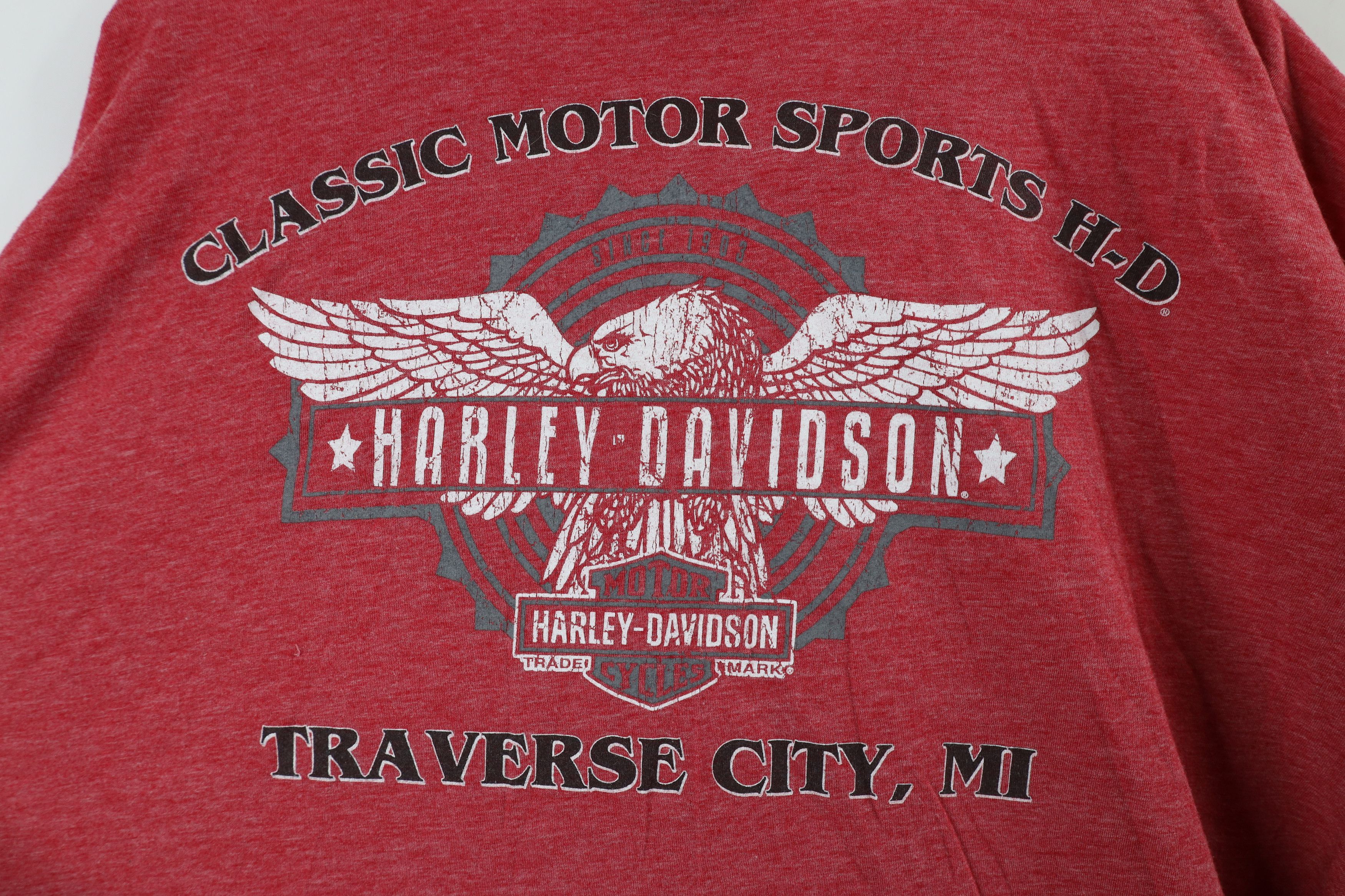 Harley Davidson × Vintage Vintage Y2K Harley Davidson Skull Skeleton Jersey T-Shirt Size US XXL / EU 58 / 5 - 8 Thumbnail