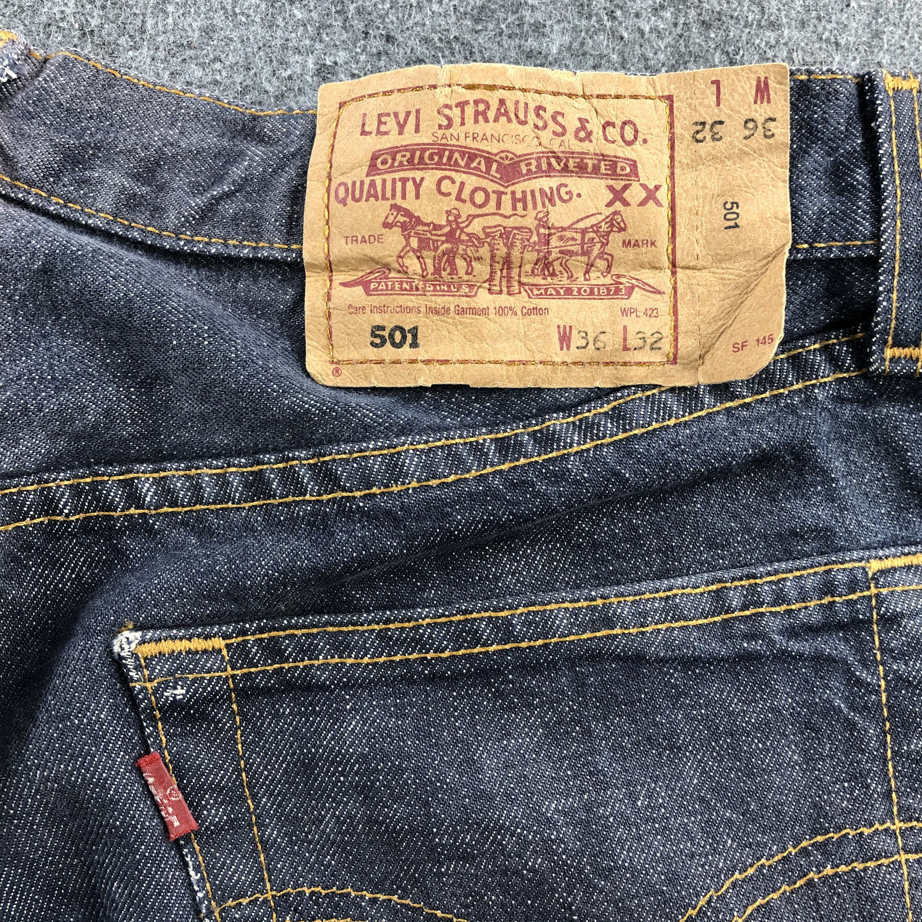 Levi's × Vintage Vintage 90s Levis 501 Jeans-JM867 Size US 35 - 6 Thumbnail