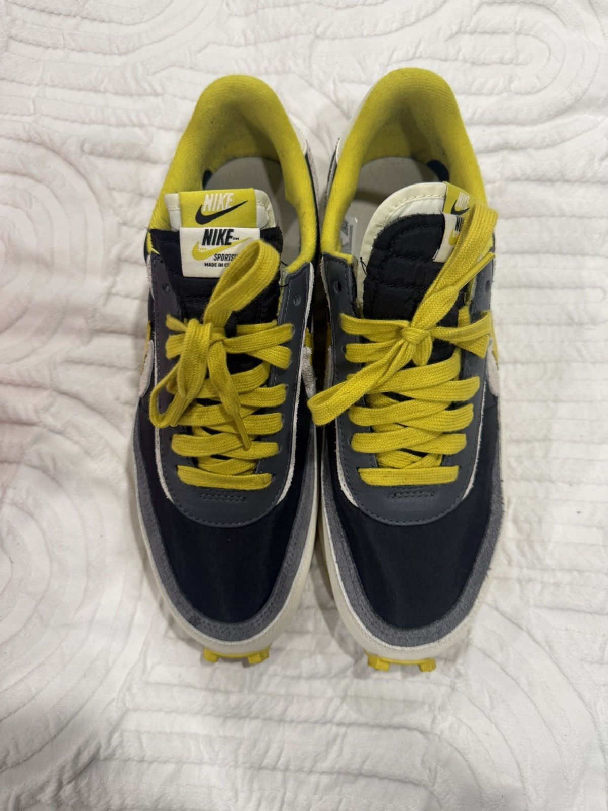 Nike × Sacai × Undercover Nike waffle sacai size 10.5 black/yellow/white Size US 10.5 / EU 43-44 - 4 Thumbnail