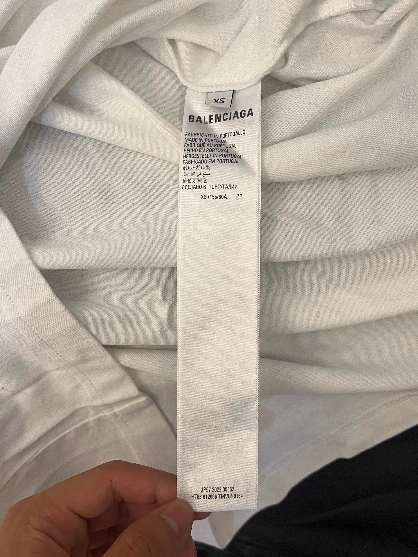 Balenciaga Balenciaga SS22 Plain Digital Print Crew Neck White T-Shirt XS Size US XS / EU 42 / 0 - 4 Thumbnail