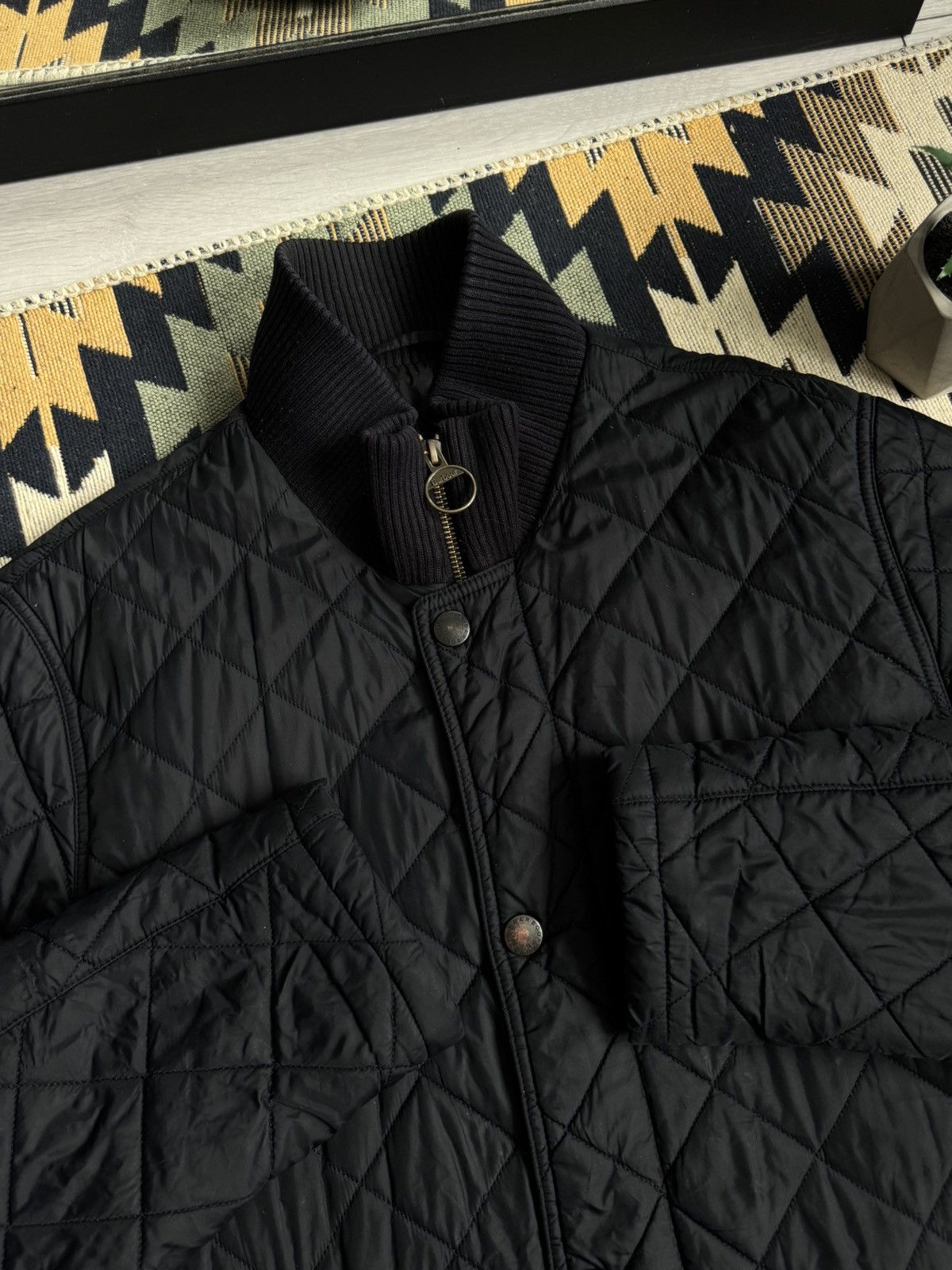 Barbour Vintage Barbour Chelsea Rib Neck Quilted Jacket Size US M / EU 48-50 / 2 - 8 Thumbnail