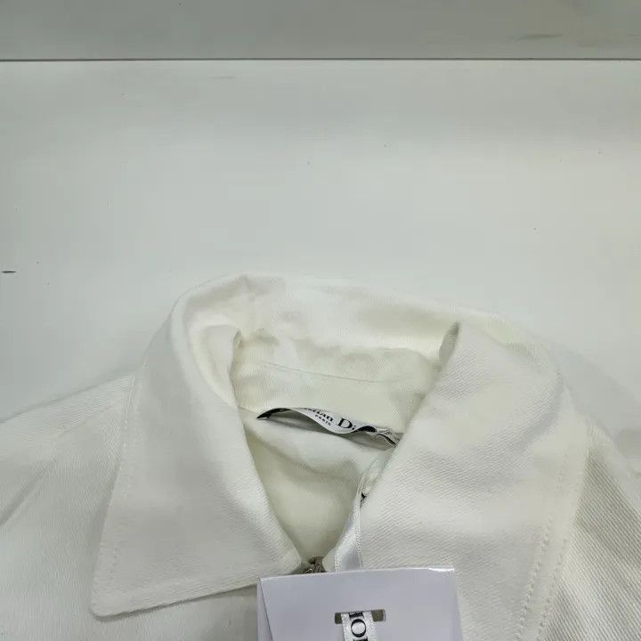 Other Dior White Casual Short Sleeve Zip Shirt 0079-2507 Size S / US 4 / IT 40 - 8 Thumbnail
