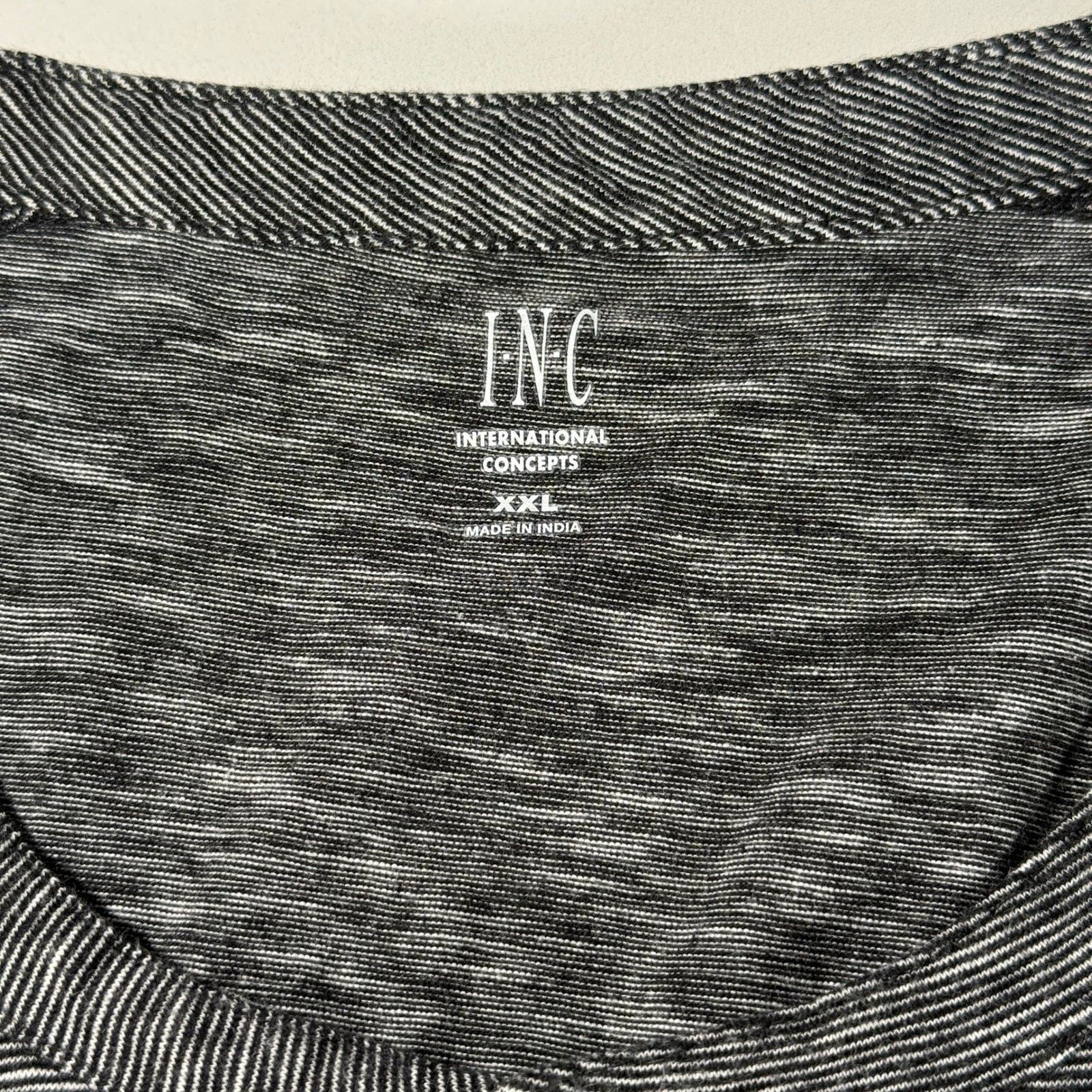 I.N.C INC Men's Long Sleeve Henley T-Shirt Heather Gray XXL Size US XXL / EU 58 / 5 - 6 Thumbnail