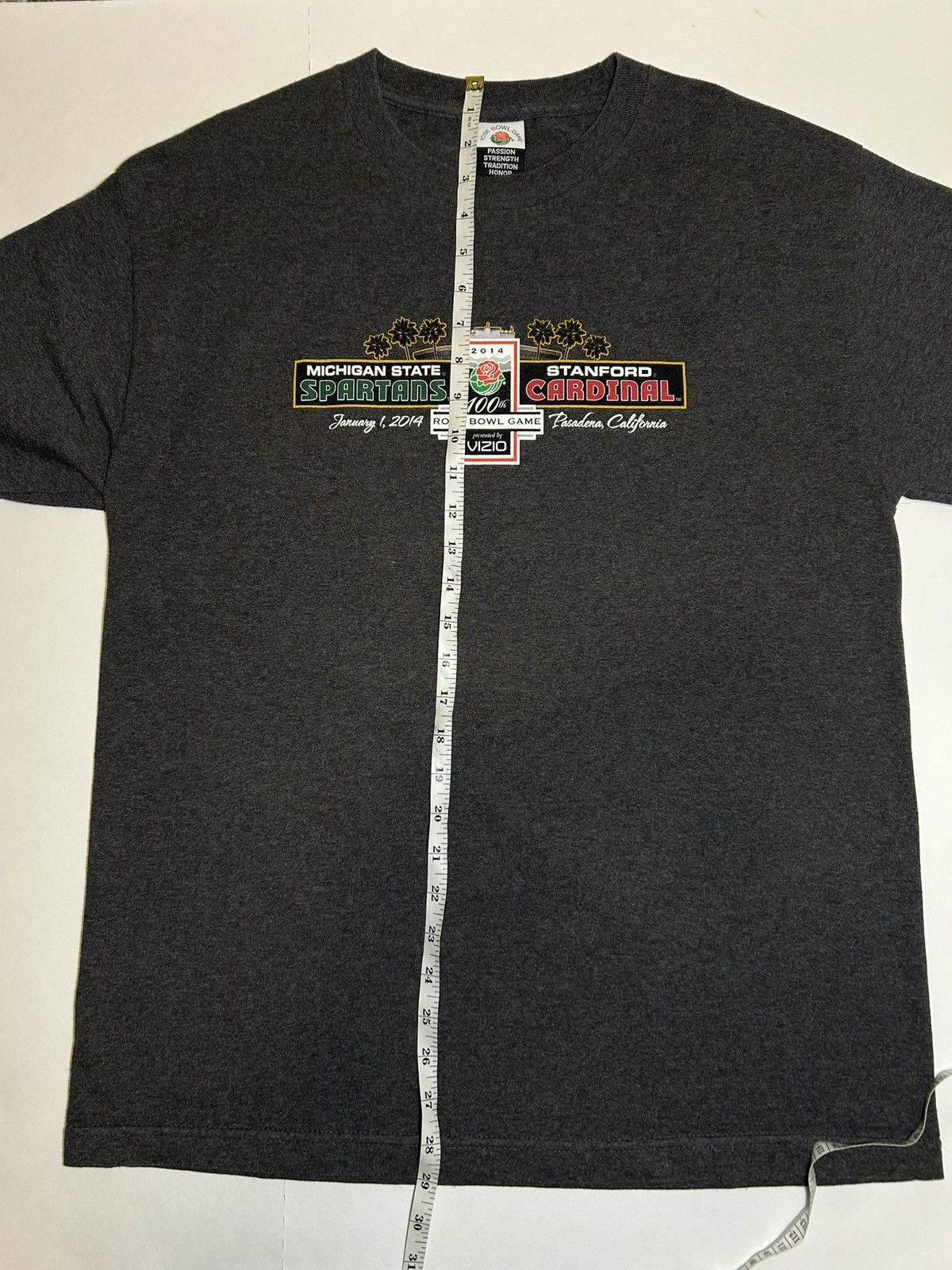 Other *OFFICIAL* 100th Rose Bowl Spartans Vs Cardinals 2014 Tee Size US L / EU 52-54 / 3 - 12 Thumbnail