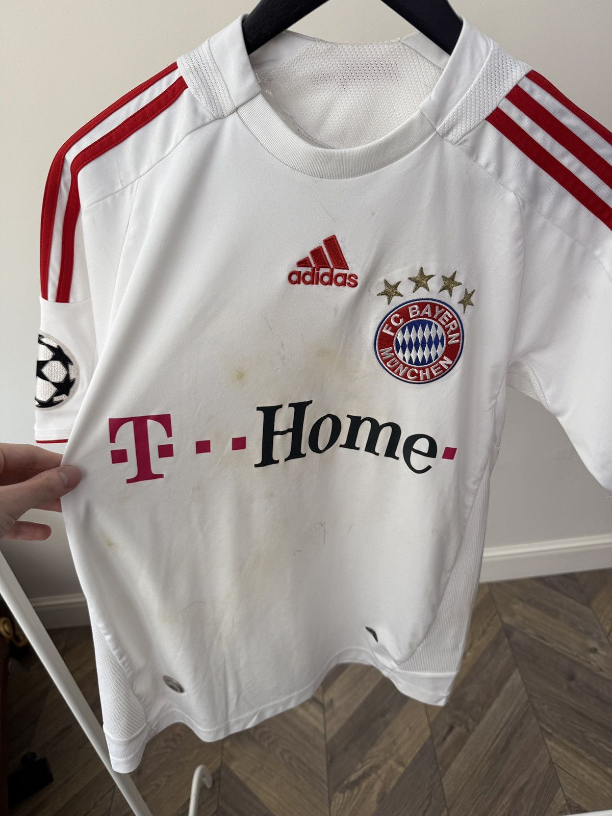 Adidas Vintage BAYERN MUNICH 2008 2009 FOOTBALL KIDS JERSEY ADIDAS Size US S / EU 44-46 / 1 - 9 Thumbnail