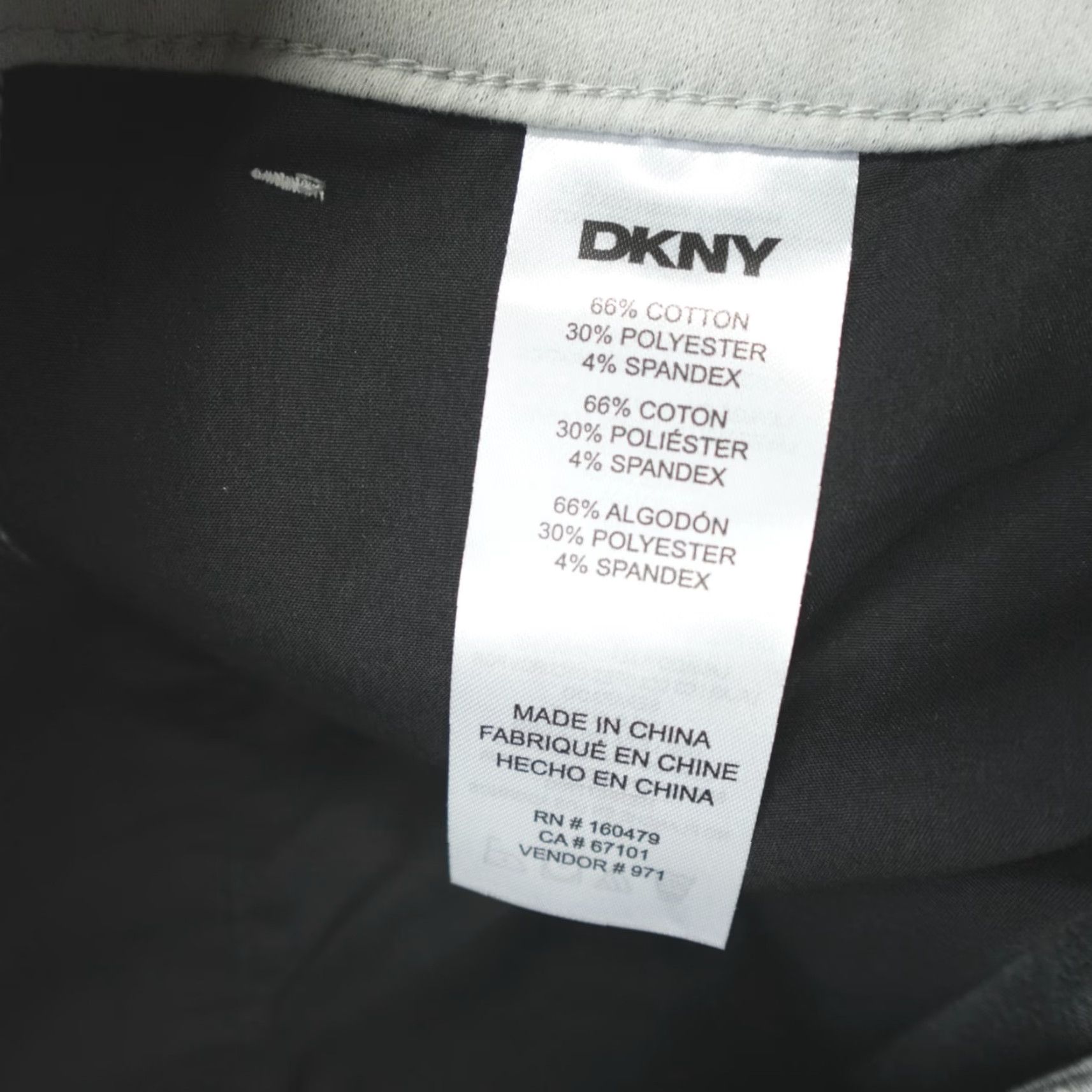 DKNY DKNY Slim Fit Cargo Pants Men's 38x32 Rock Salt Beige Cotton Blend Flat Front Stretch Tapered Pockets 5-Pocket Design Size US 38 / EU 54 - 4 Thumbnail