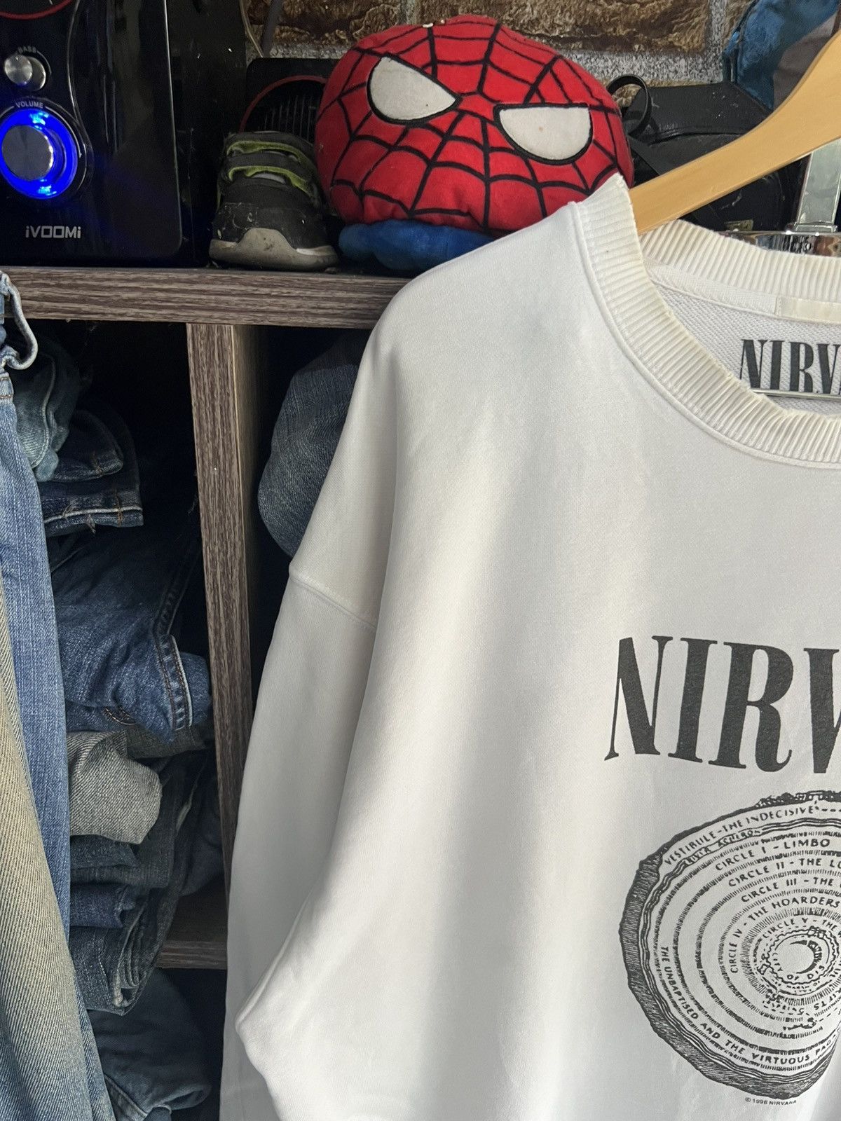GU 🔥2017 Gu x Nirvana Crewneck Sweatshirt Size US XXL / EU 58 / 5 - 5 Thumbnail