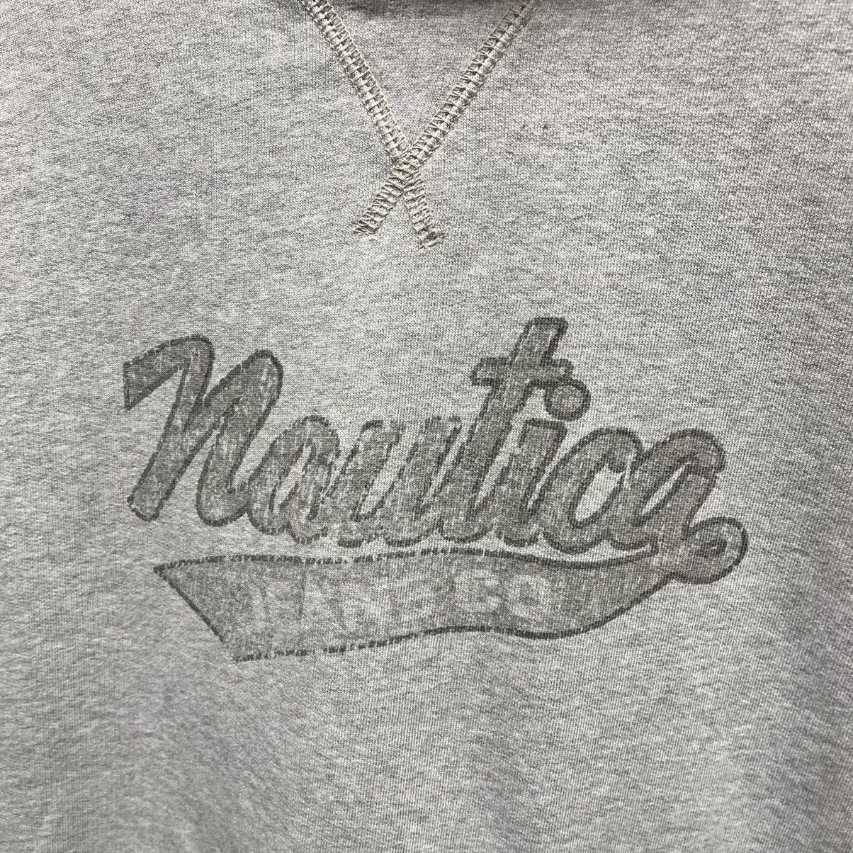 Nautica Nautica Jeans Gray Y2K Script Print Hoodie Sweatshirt 00s XL Size US XL / EU 56 / 4 - 2 Thumbnail