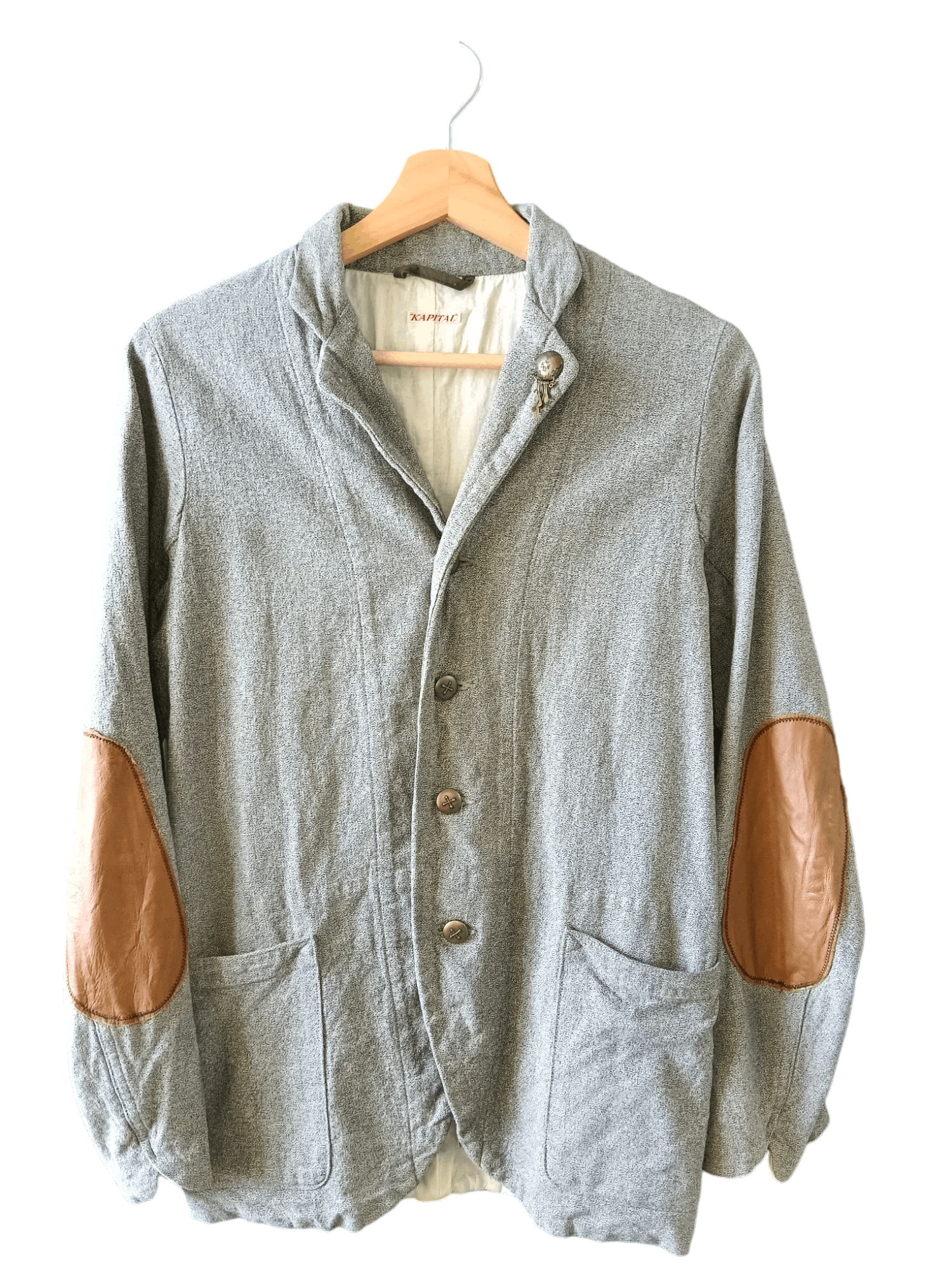 Kapital Vintage!!!🔥🔥 Deerskin Elbow Patch Kapital Wool Blazer Size US S / EU 44-46 / 1 - 1 Thumbnail