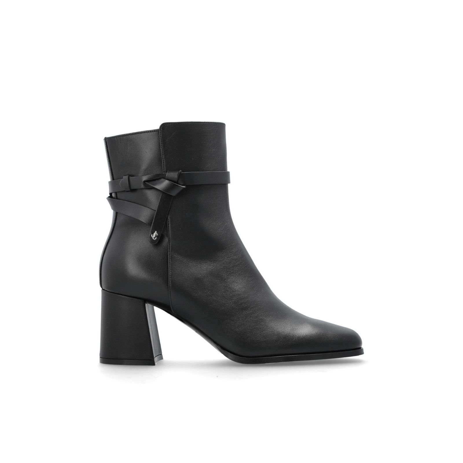 JIMMY CHOO 'Lawton' Black Heled Ankle Boots New & Authentic