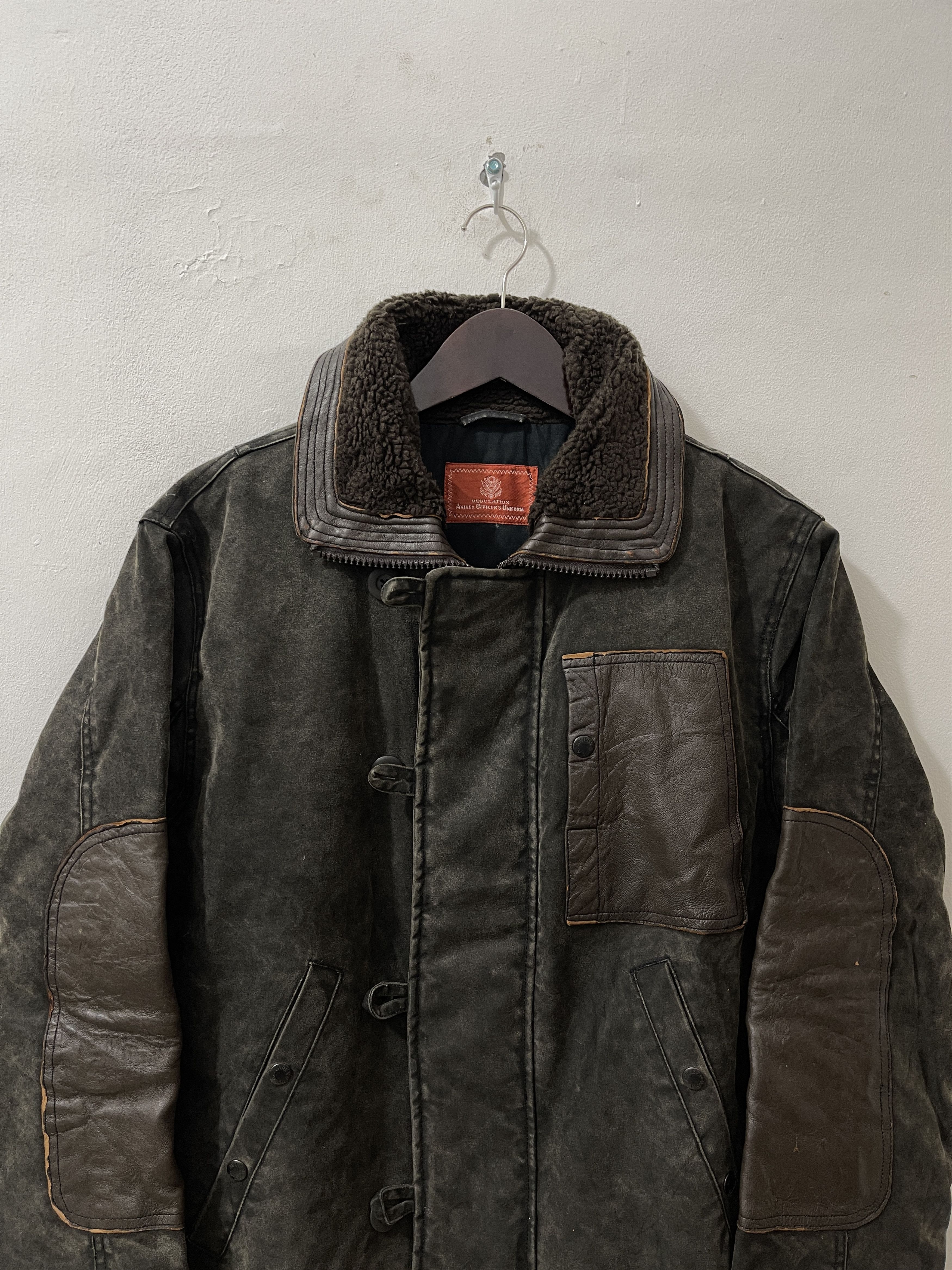 Avirex Vintage Avirex N2B Fur Waxed Military Jacket Size US L / EU 52-54 / 3 - 4 Thumbnail