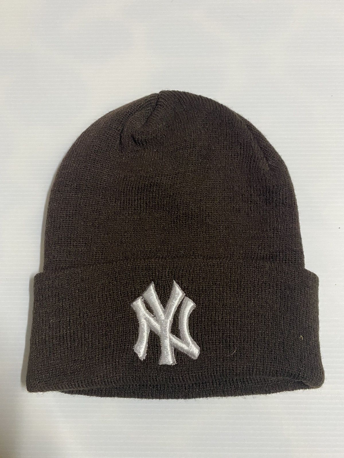 MLB MLB New York Small Logo Embroidery Beanie Hat Size ONE SIZE - 1 Thumbnail