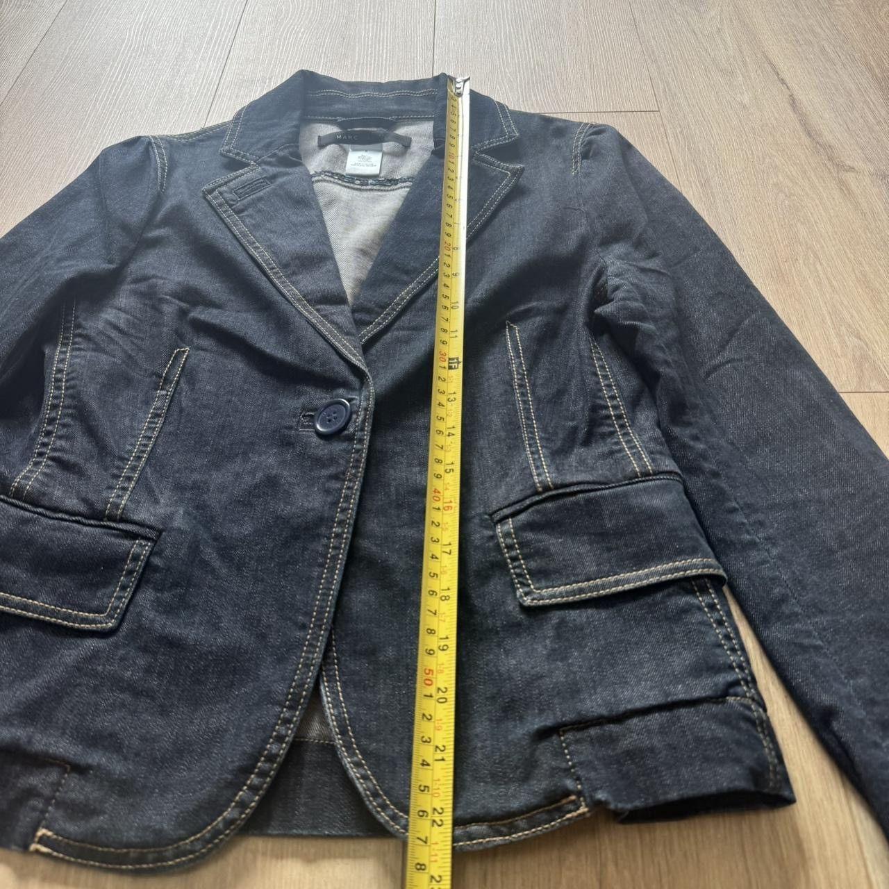 Marc Jacobs Marc Jacobs One Button Denim Jacket Blazer Navy Size 6 Small Size S / US 4 / IT 40 - 3 Thumbnail