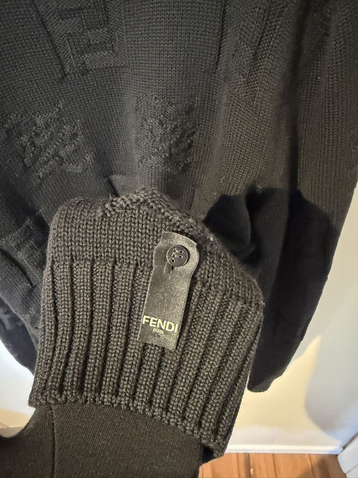 Fendi Fendi FF Motif Sweater Black Size US L / EU 52-54 / 3 - 7 Thumbnail
