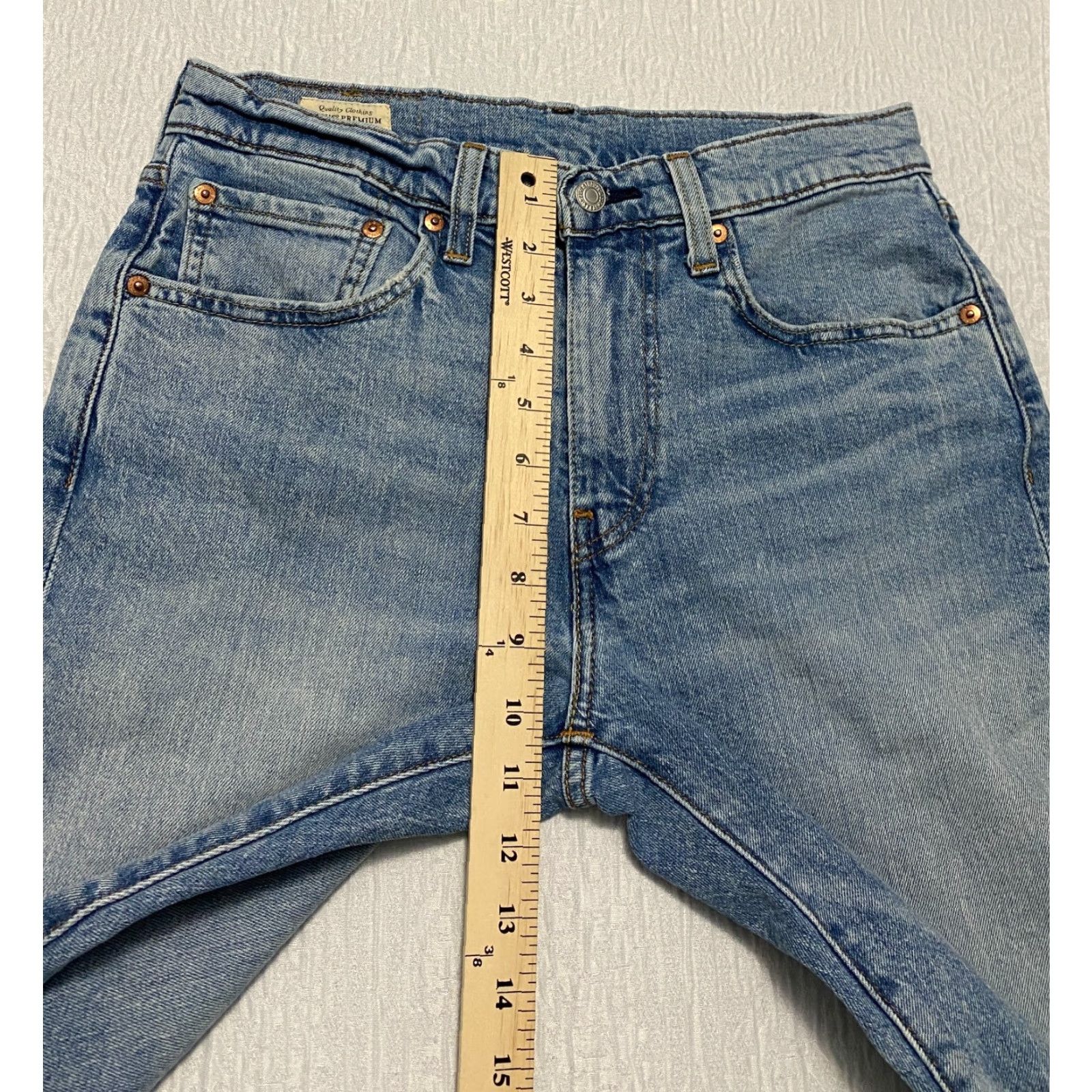 Levi's Levis Premium 512 Slim Fit Taper Flex Mens Jeans 31x32 Blue Denim Size US 31 - 5 Thumbnail