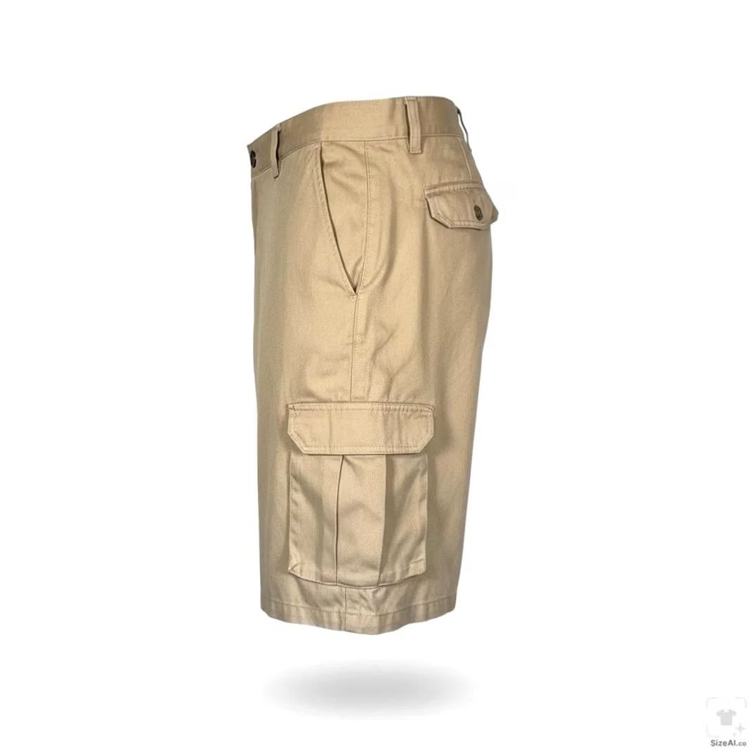 Dickies Dickies Shorts Mens 40 Beige Cargo Canvas 12 Inseam Pockets Regular Fit Stretch Zip Fly Alan Cargo Pocket Workwear Casual Size US 40 / EU 56 - 3 Thumbnail