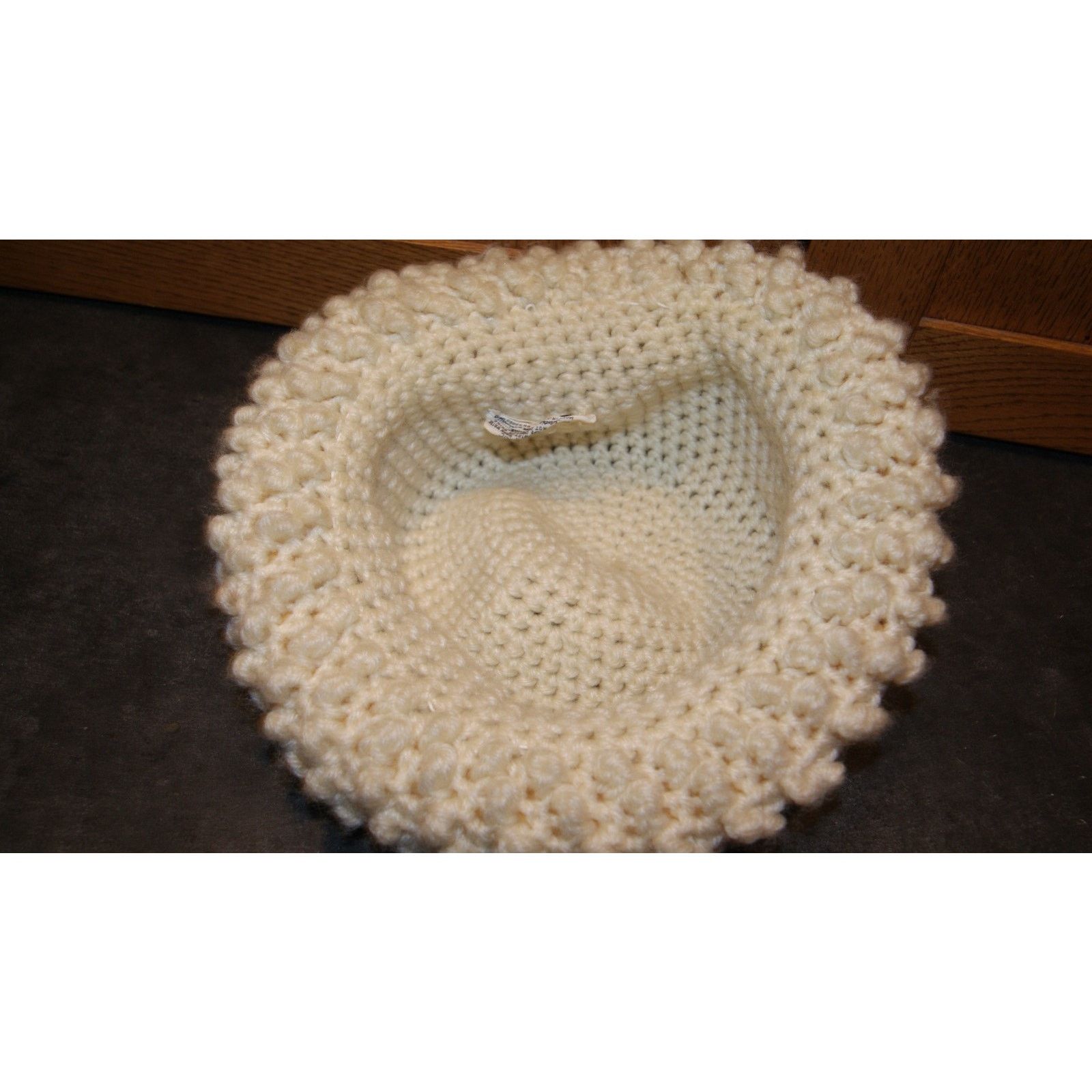 Vintage VTG 70s Kmart Womens Crochet Knit Bucket Winter Hat Japan Size ONE SIZE - 5 Thumbnail