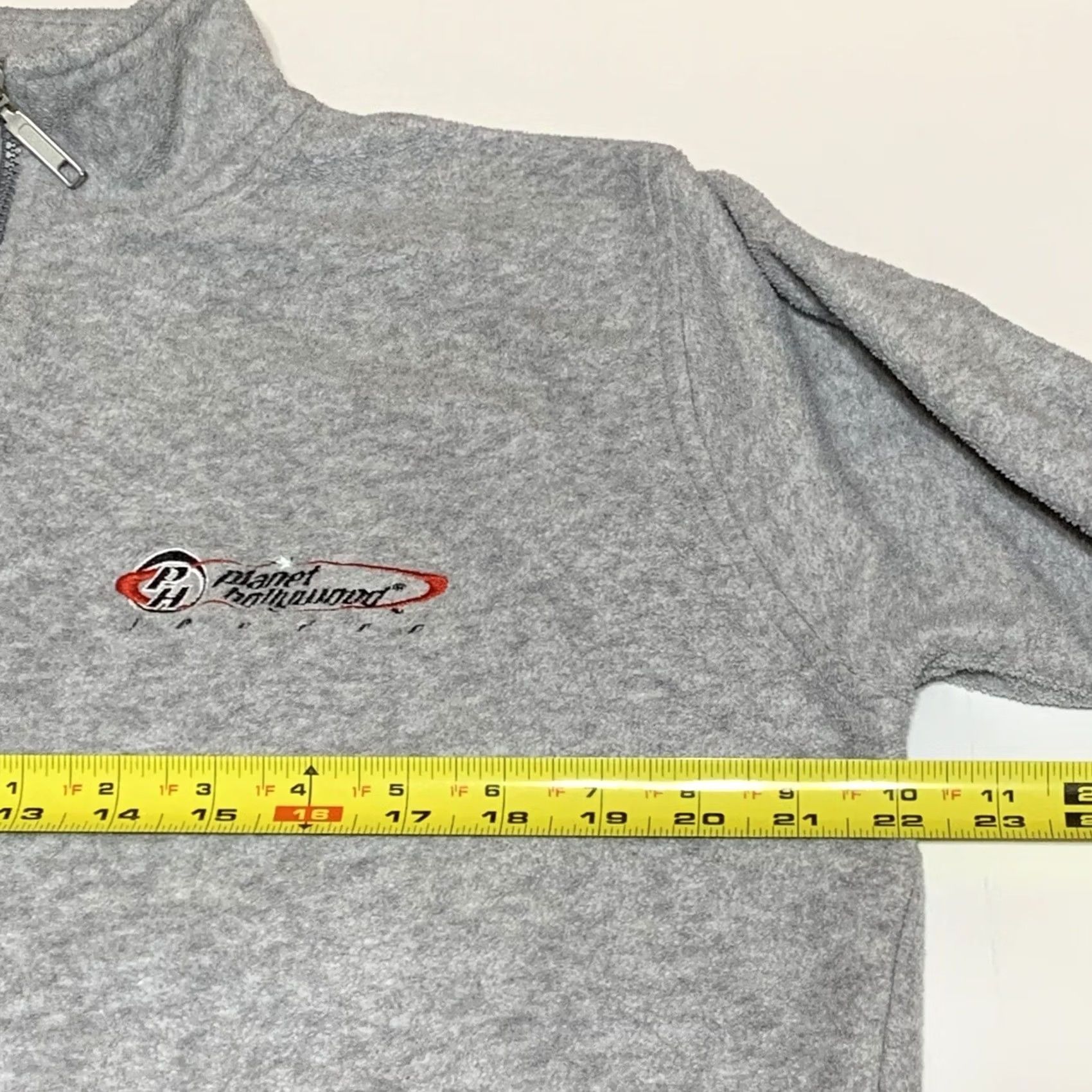 Planet Hollywood VINTAGE Planet Hollywood London 1/4 Zip Pullover Fleece Gray Size Small Mens Activewear Long Sleeve Shirt Size US S / EU 44-46 / 1 - 7 Thumbnail