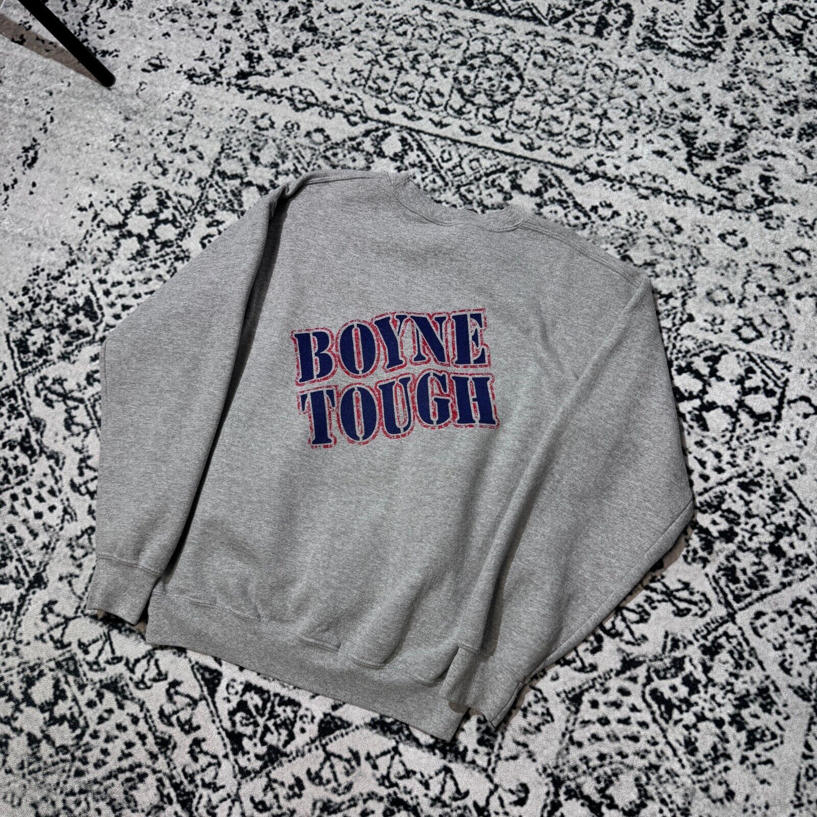 Vintage Vintage Gray Cotton Crewneck Size M Boyne Ramblers Y2K 90s Size US M / EU 48-50 / 2 - 2 Thumbnail