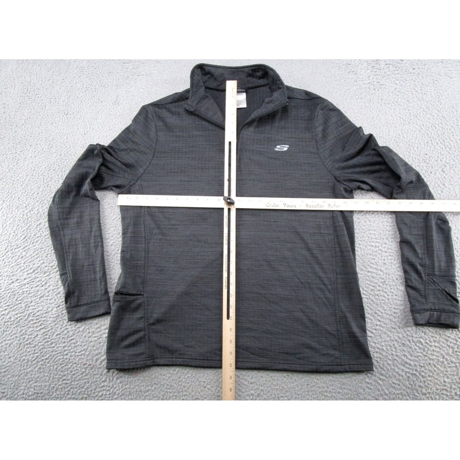SKECHERS Skechers Athletic Jacket XL Black Thermal 1/4 Zip Pocket Knit Women Sports Athleisure Jacket Size XL / US 12-14 / IT 48-50 - 4 Thumbnail