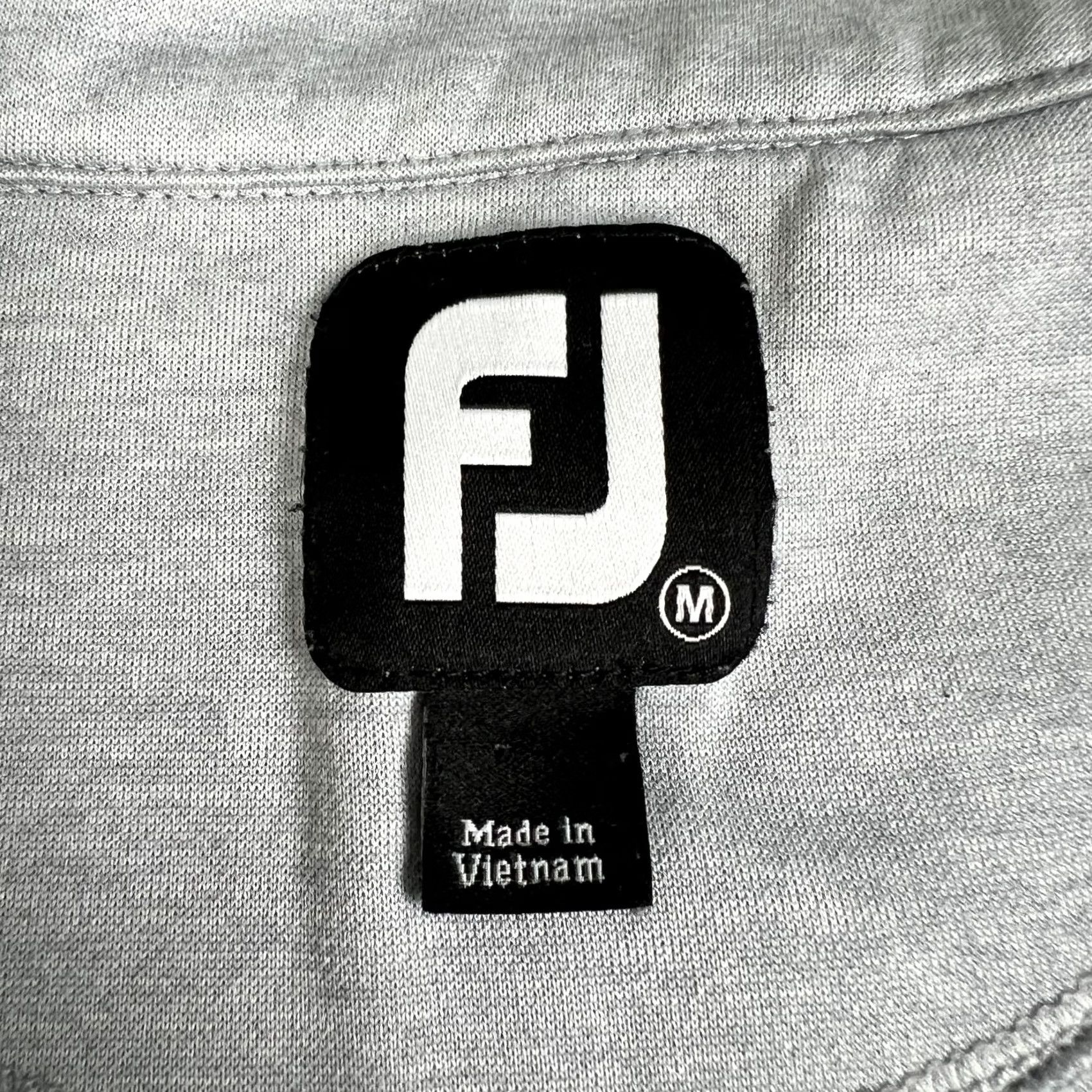 Footjoy FootJoy Golf Quarter Zip Stretch Performance Pullover Medium Mens Grey Active Shirt Size US M / EU 48-50 / 2 - 3 Thumbnail