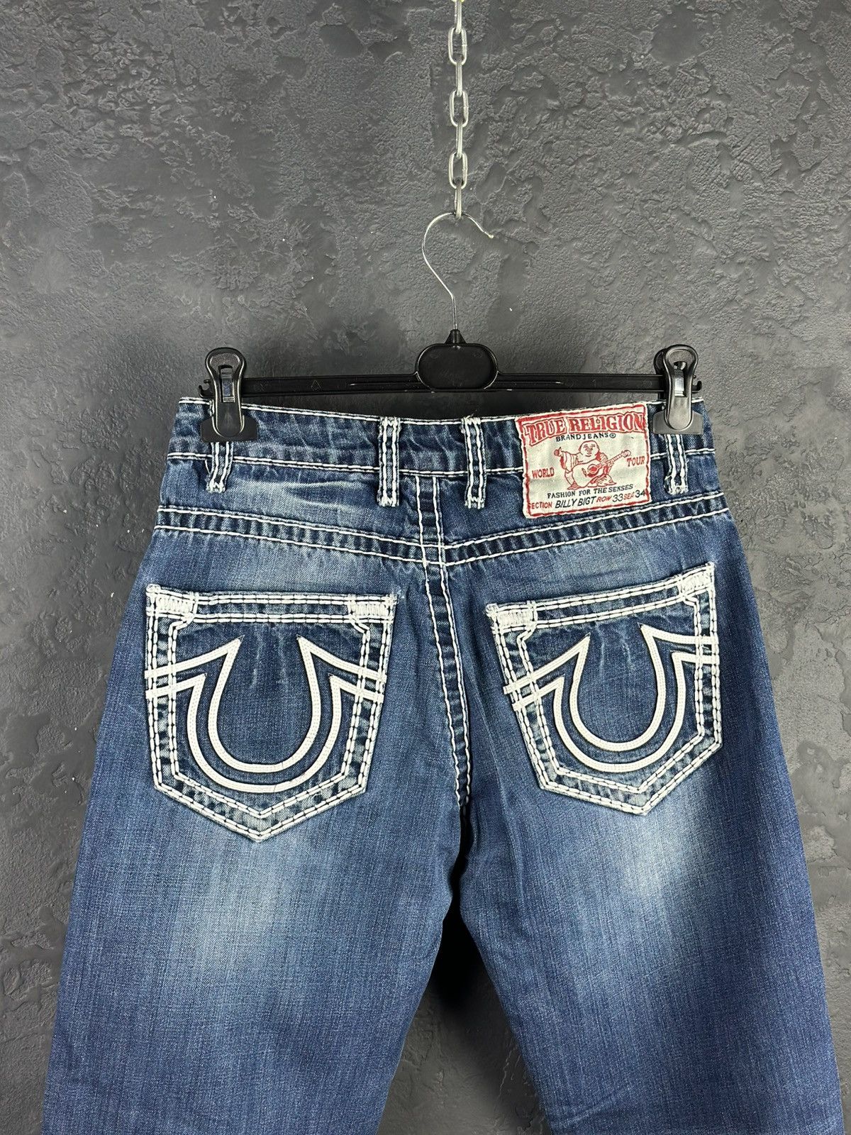 True Religion True Religion Jeans White Stitch Made in USA Size US 33 - 3 Thumbnail