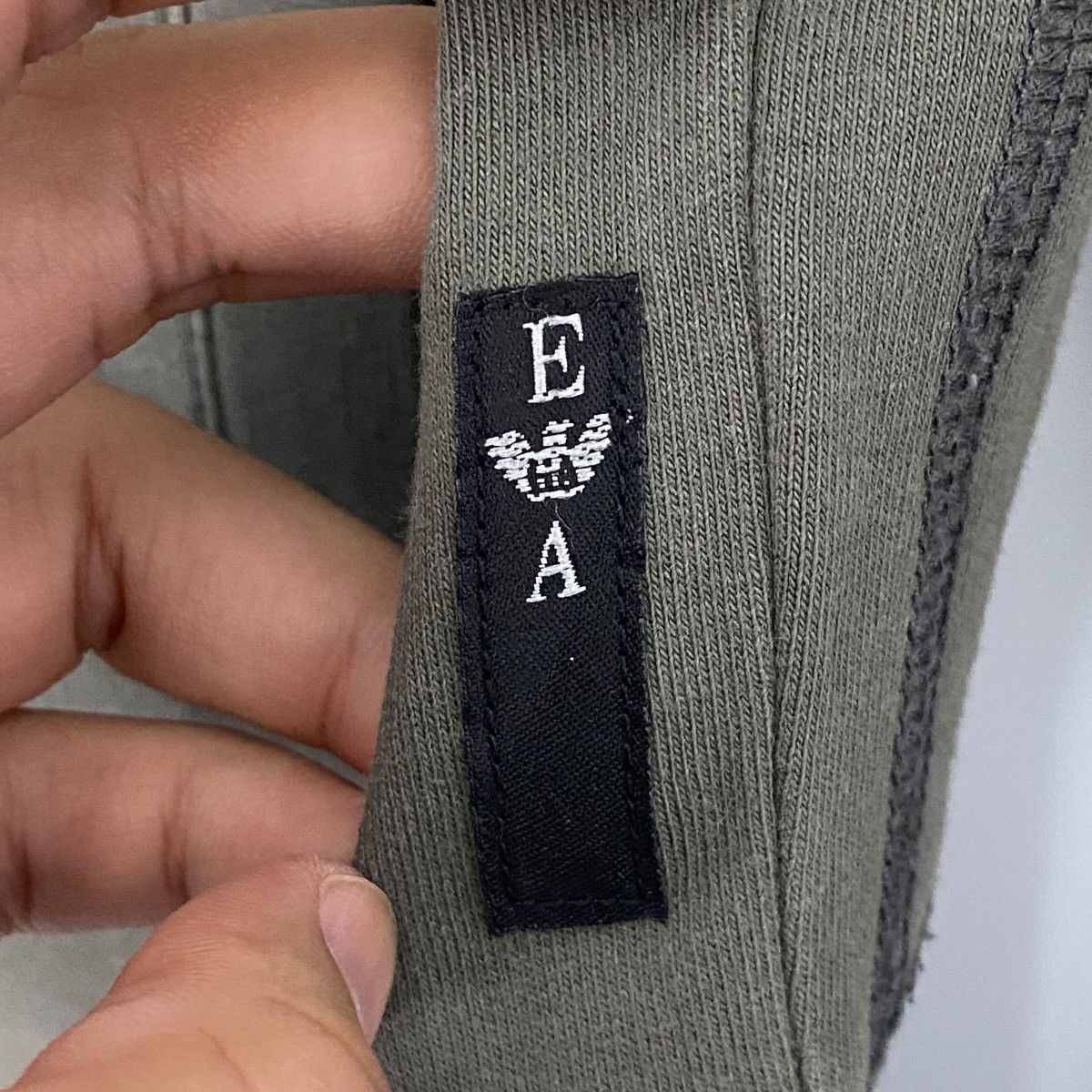 Vintage Vintage Emporia Armani Full Zip Sweatshirt Green Pullover S Size US S / EU 44-46 / 1 - 6 Thumbnail