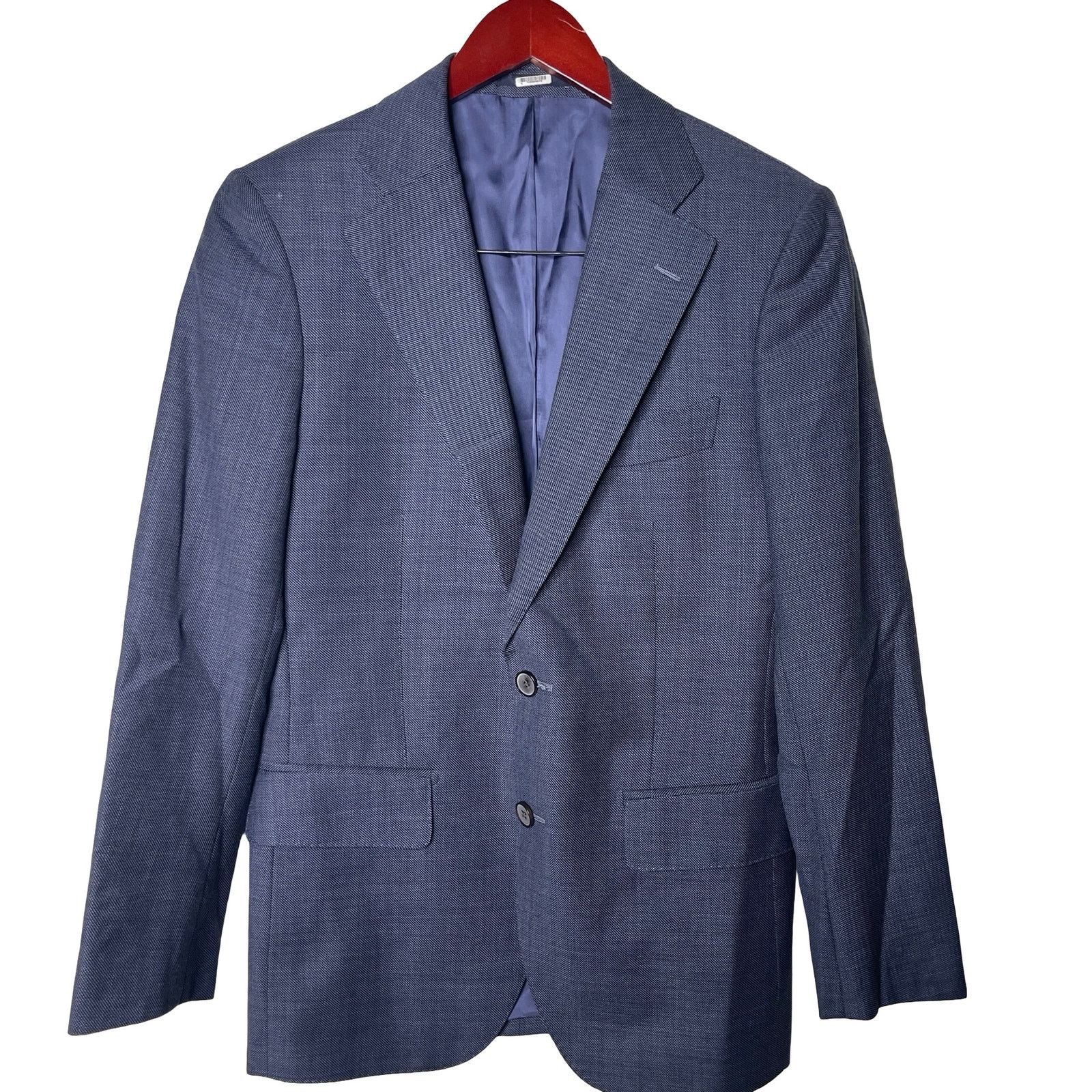 Suitsupply Suitsupply Tailored Fit Lazio Blazer in greyish blue US 36R Size 36R - 1 Thumbnail