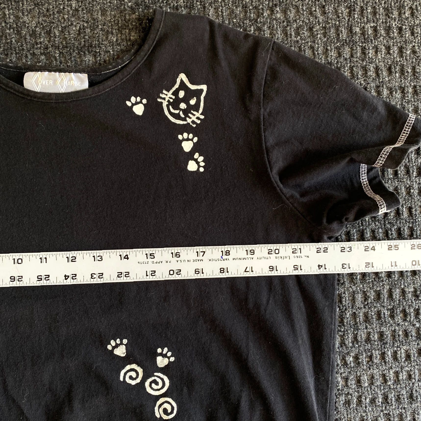 Vintage VINTAGE Cover Charge Cat Lady Blouse Short Sleeve Round Neck Black S Womens Embroidered USA Cats Animals Blouse Womens Size S Vintage Size S / US 4 / IT 40 - 5 Thumbnail