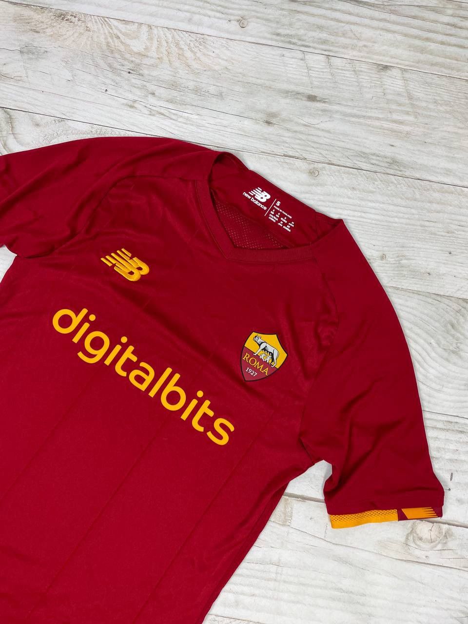 New Balance New Balance AS Roma 2021 2022 Home Shirt Soccer Jersey Size US S / EU 44-46 / 1 - 2 Thumbnail