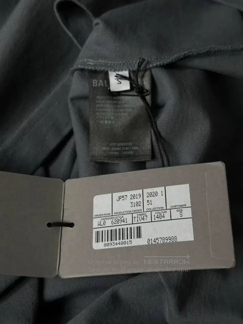 Balenciaga Balenciaga Gray-Blue Portrait Short Sleeve T-Shirt Size US M / EU 48-50 / 2 - 4 Thumbnail