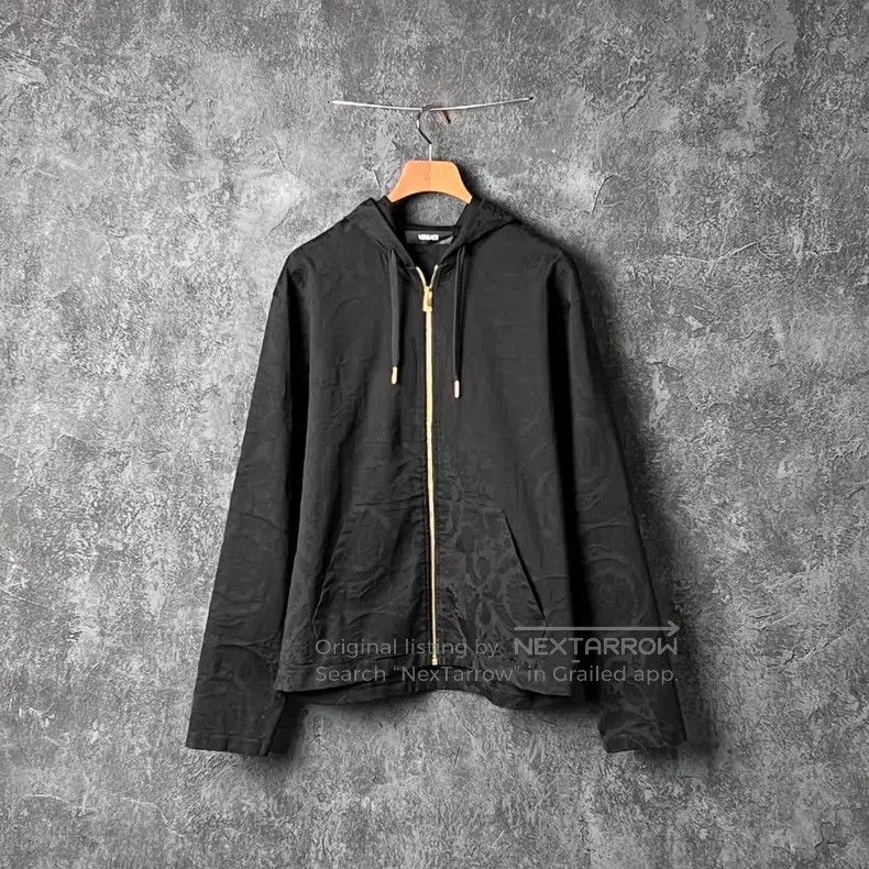Versace Versace Dark drawstring hooded sweatshirt jacket Size US L / EU 52-54 / 3 - 1 Thumbnail