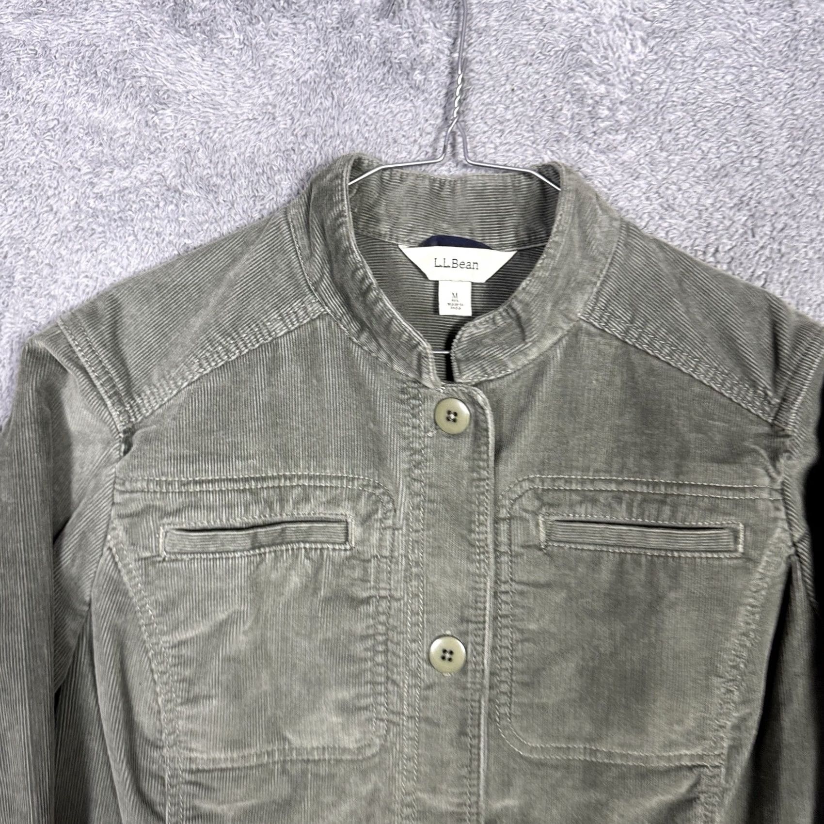 Vintage LL Bean Jacket Womens M Corduroy Chore Field Barn Cargo Coat Kennebec 282528 - Fall Style Size M / US 6-8 / IT 42-44 - 4 Thumbnail
