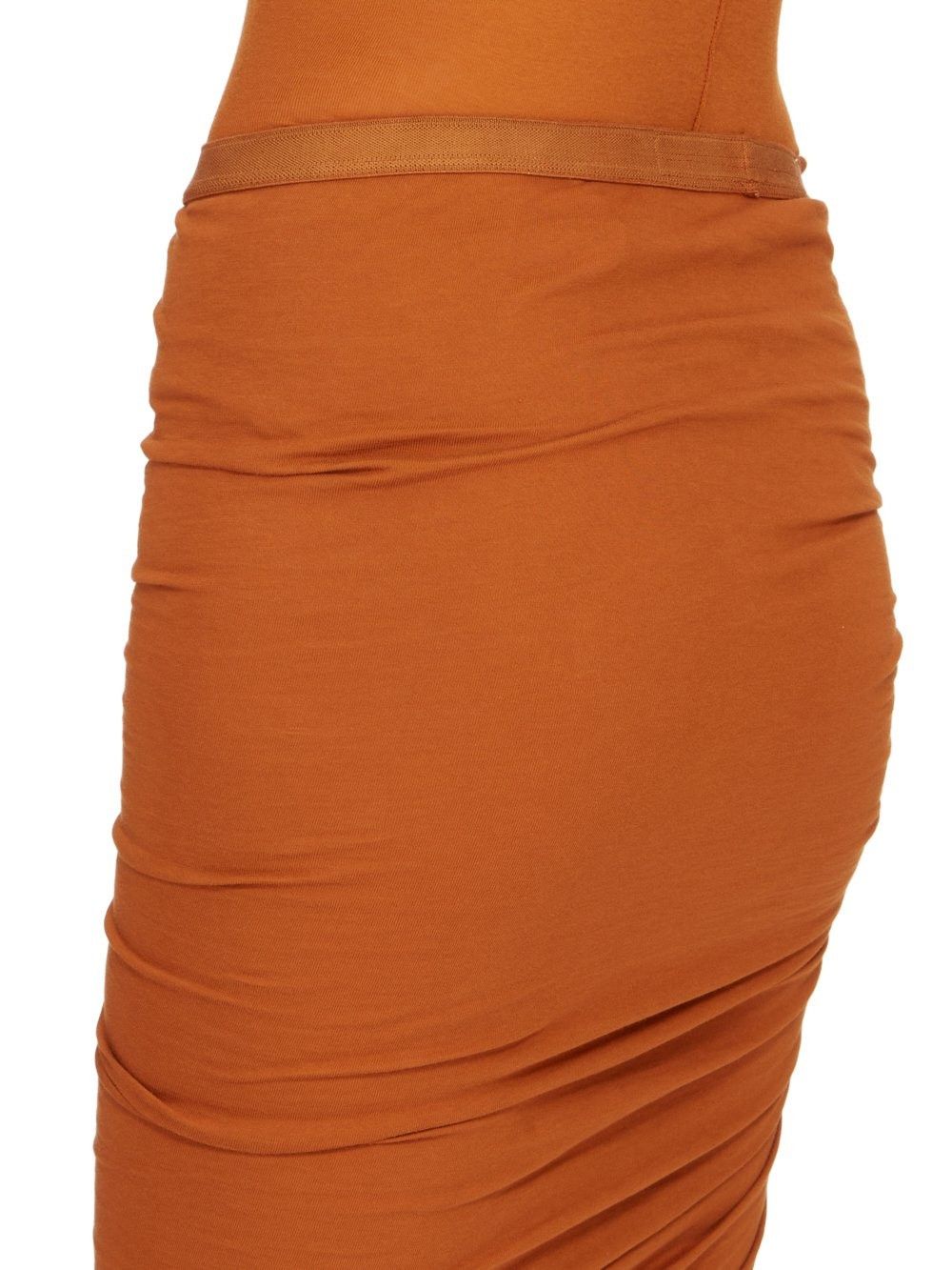Rick Owens o1y0126 Maxi Skirt in Camel Size 27" / US 4 / IT 40 - 5 Thumbnail