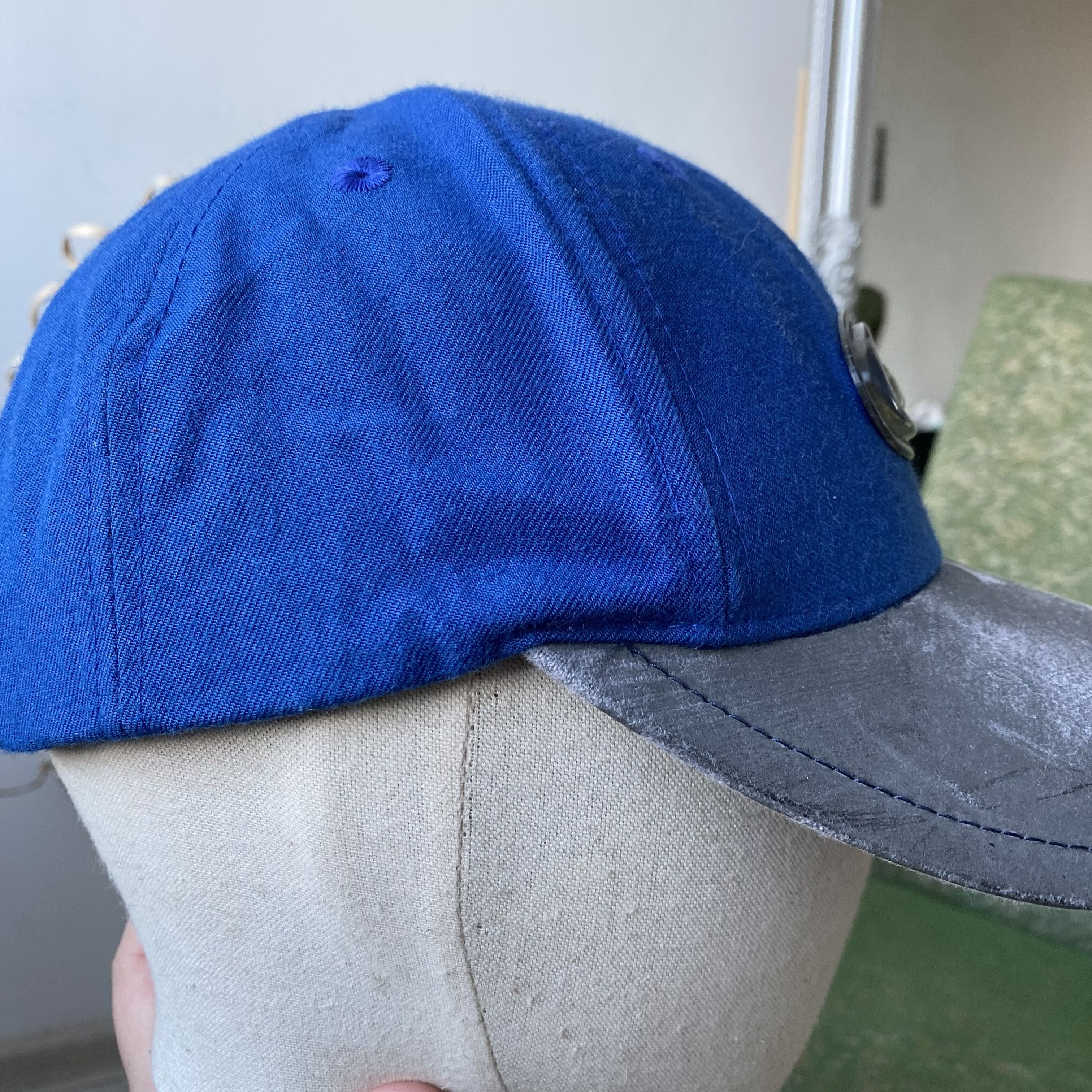 Nike 🧢 Vintage 80-90s Nike Cap Big logo swoosh Distressed Y2K Size ONE SIZE - 4 Thumbnail