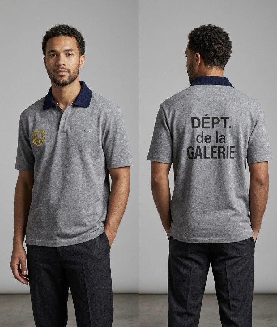 Gallery Dept. × Lanvin Lanvin x Gallery Dept. French Text Polo Shirt Size US XXL / EU 58 / 5 - 1 Thumbnail