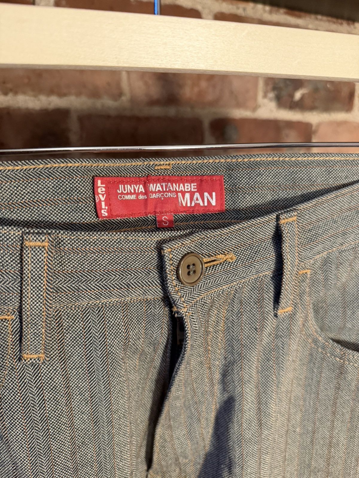 Junya Watanabe SS/01 Poem Pinstriped Trouser/Pant Size US 30 / EU 46 - 4 Thumbnail