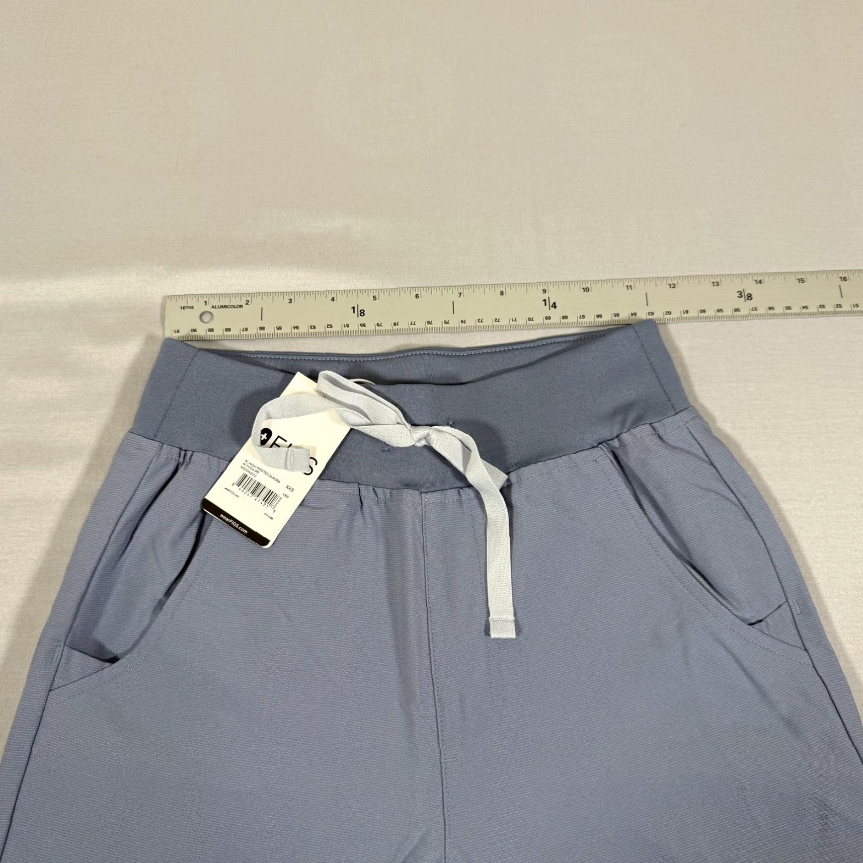 Vintage FIGS Zamora Pants Womens XXS High Waisted Jogger Scrub Medical Uniform Nursing Blue Violet/Blue Violet Blue Shades 2XS Size 24" / US 00 / IT 34 - 7 Thumbnail