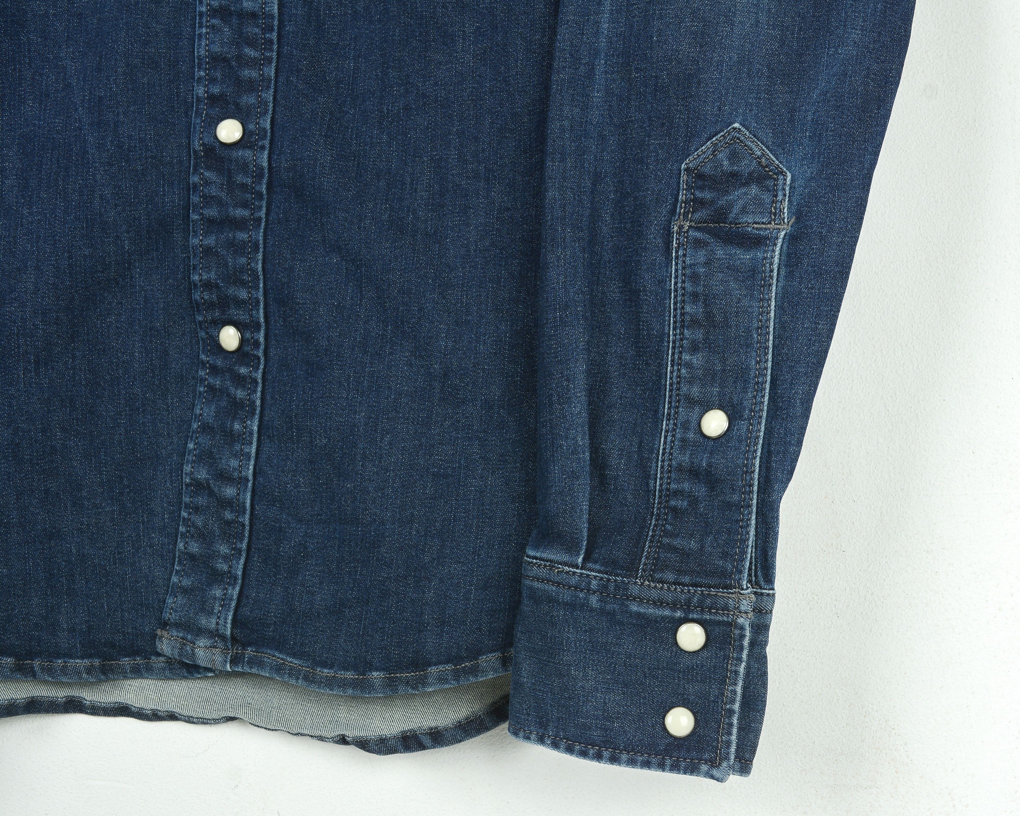 G-Star Type C Clean Shirt M Slim Fit Long Sleeve Denim Pearl Snap Size US M / EU 48-50 / 2 - 3 Thumbnail