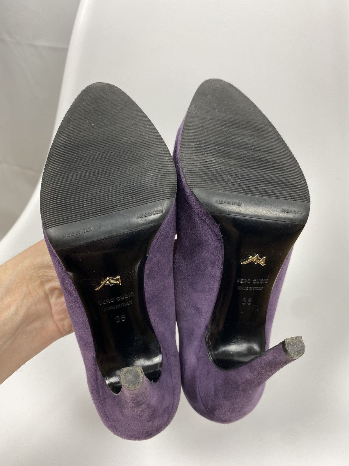 Designer Alexandra Neel Suede Heels size 38 Size US 8 / IT 38 - 6 Thumbnail