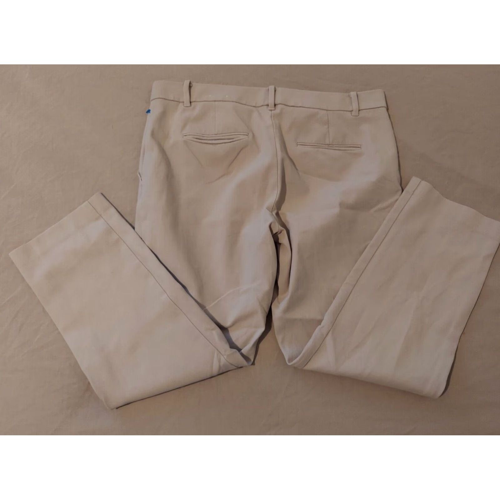 Ann Taylor Womens Ann Taylor Pants Chino 8 Beige Khaki Dress Slack Trouser Regular Size 8 Womens Size 30" / US 8 / IT 44 - 2 Thumbnail