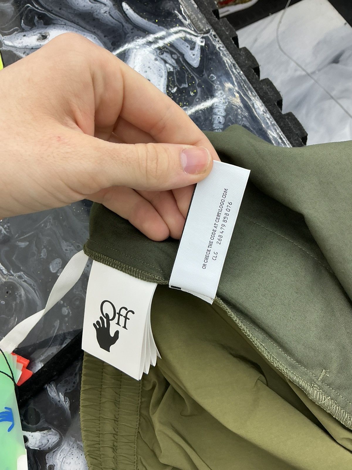 Off-White Off White Track Pants Olive Green Size L Size US 34 / EU 50 - 10 Thumbnail