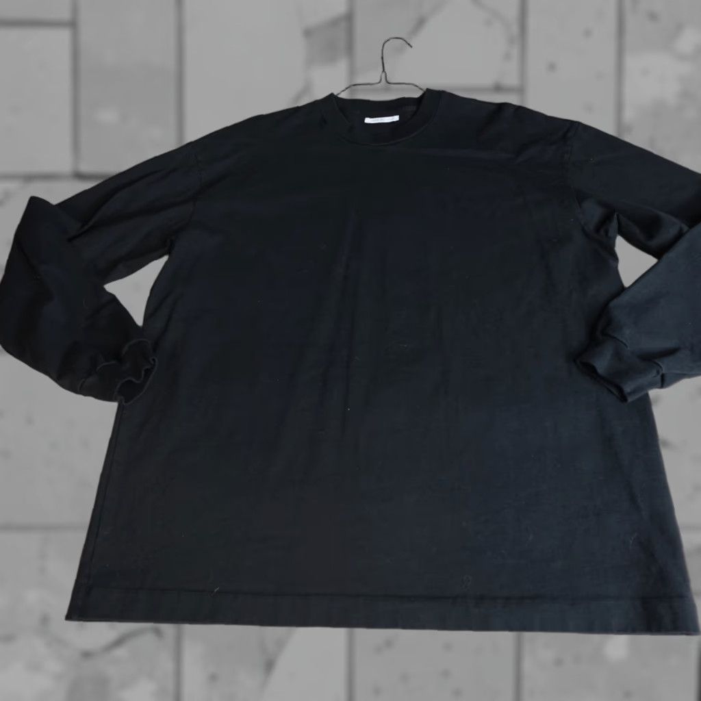 John Elliott John Elliot Shirt XL Black Long Sleeve Solid Made in USA Size US XL / EU 56 / 4 - 1 Thumbnail