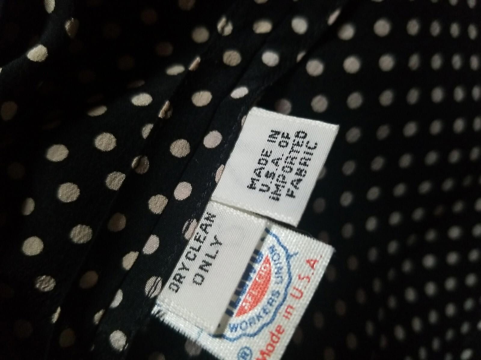 Other Gloria Sachs Black White Polka Dot Pleated Skirt Suit sz 10 Size 32" / US 10 / IT 46 - 8 Thumbnail